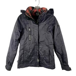 Ride Snowboards Lust For Life VTG Snowboard Jacket Women XS Flannel Lined Purple